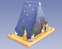 Triangle Nativity Cake - Left Side